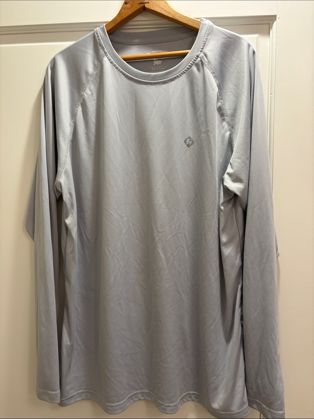 Men's Long-Sleeve Performance Tee in Light Gray by Magellan Outdoors